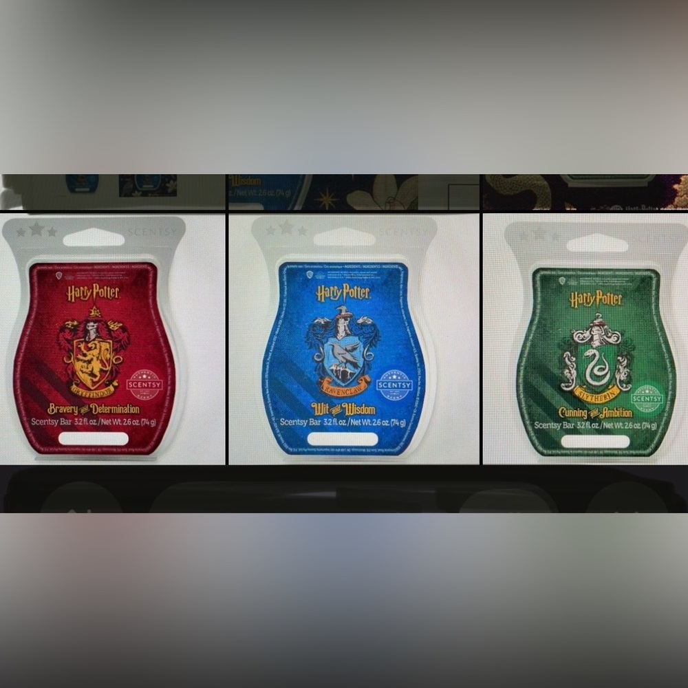 NEW 3 Scentsy Harry Potter Bars wax melts: blackberry ~ cinnamon ~ sandalwood